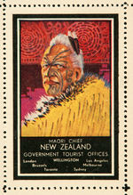 "NEW ZEALAND" SET OF TEN POSTER STAMPS.