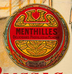 "MENTHILLES" FRENCH MINTS STORE SIGN.