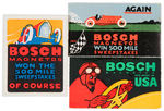 "BOSCH MAGNETOS" POSTER STAMP TRIO/SPARK PLUG BOX.