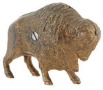 PAINTED BUFFALO CAST IRON STILL BANK.