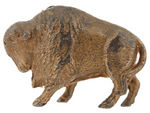 PAINTED BUFFALO CAST IRON STILL BANK.