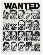 ANTI-NIXON “WANTED” POSTER WITH WATERGATE CONSPIRATORS.