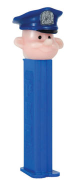 POLICEMAN PEZ TEST DISPENSER.