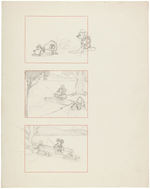 MICKEY MOUSE "FISHIN' AROUND" ORIGINAL UNUSED GAG CONCEPT ART.