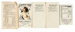 SALESMAN SAMPLES THREE PIN-UP FOLDERS WITH THOMPSON ART/RISQUE CARTOON FOLDER.