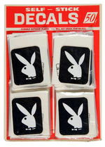 PLAYBOY BUNNY LOGO "SELF-STICK" DECALS STORE DISPLAY.