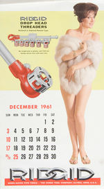 "THE RIGID TOOL COMPANY" PIN-UP CALENDAR PAIR.