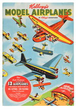 "KELLOGG'S MODEL AIRPLANES" PUNCHOUT BOOK W/MAILER.