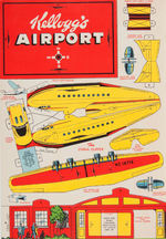 "KELLOGG'S MODEL AIRPLANES" PUNCHOUT BOOK W/MAILER.