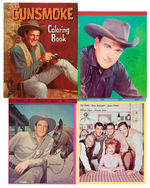 "GUNSMOKE" COLORING BOOK & FOUR TABLETS.