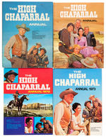 WESTERN TV SHOW ENGLISH ANNUAL LOT OF EIGHT HARD COVERS.