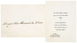 "GUNSMOKE" STAR JAMES ARNESS GROUP OF FIVE SIGNED HANDWRITTEN LOVE LETTERS/POEM/WEDDING INVITATION.