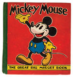 “MICKEY MOUSE THE GREAT BIG MIDGET BOOK” ENGLISH VERSION BLB.