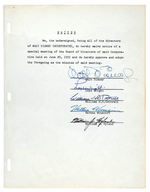 WALT DISNEY SIGNED CHECK AND DOCUMENT.