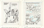 “MASTERS OF THE UNIVERSE STICKER FUN” BOOK ORIGINAL ART LOT.