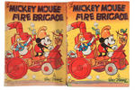 "THE MICKEY MOUSE FIRE BRIGADE" HARDCOVER WITH DUST JACKET.