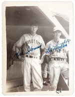 1946 JERSEY CITY GIANTS KIRK SOLOMAN AND LES LAYTON SIGNED PHOTO.