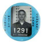 WATCH ADVERTISING NINE ITEMS INCLUDING TWO FACTORY ID BADGES.