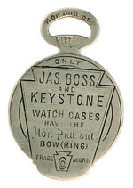 WATCH ADVERTISING NINE ITEMS INCLUDING TWO FACTORY ID BADGES.