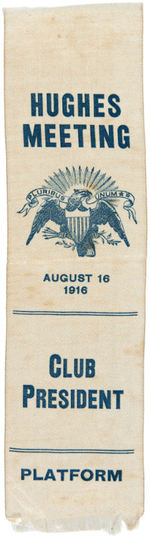 SCARCE "HUGHES MEETING" SINGLE DAY EVENT RIBBON.