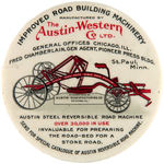 RARE POCKET MIRROR FOR "AUSTIN-WESTERN IMPROVED ROAD BUILDING MACHINERY."