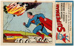 “SUPERMAN” PREMIUM BREAD CARD #15 COMPLETE WITH STAMP.