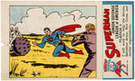 “SUPERMAN” PREMIUM BREAD CARD #22 COMPLETE WITH STAMP.