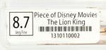 PIECE OF DISNEY MOVIE (PODM) - THE LION KING PINPICS 8.7 VF.