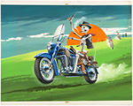 PYRO PLASTICS "GHOST RIDER" ORIGINAL MOTORCYCLE MODEL KIT BOX LID ART.