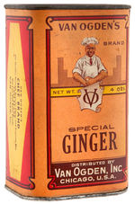 "VAN ODGEN'S BRAND" GINGER CONTAINER.