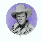 "ROY ROGERS" RARE COLOR VARIETY 1950s BUTTON.