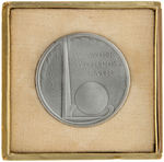 RARE HEAVY STERLING 1939 NYWF MEDAL FOR "NATIONAL POSTER COMPETITION."