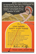 LONE RANGER “CHIEF SCOUT” SILVERCUP SET.