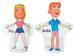 ARCHIE/BETTY PUPPET PAIR.