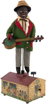 "JAZZBO JIM" LARGE & IMPRESSIVE WIND-UP TOY STORE DISPLAY MODEL.