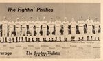 "THE WHIZ KIDS OF 1950/THE FIGHTIN' PHILLIES" LARGE NEWSPAPER SUPPLEMENT TEAM PHOTO.