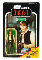 "STAR WARS - RETURN OF THE JEDI" HAN SOLO CARDED ACTION FIGURE.