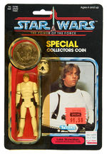 "STAR WARS - THE POWER OF THE FORCE" LUKE SKYWALKER (STORM TROOPER) CARDED ACTION FIGURE.