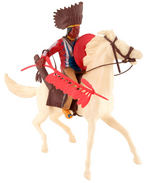 "INDIAN BRAVE AND HORSE" W/BOX AND ACCESSORIES BY MARX.