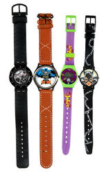 BATMAN & BAT-VILLAIN WATCH LOT.