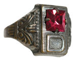 FIRST SEEN VERSION OF BUCK ROGERS COCOMALT PERSONALIZED INITIAL AND BIRTHSTONE PREMIUM RING.