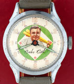 “OFFICIAL BABE RUTH WRIST WATCH/SPORTS WATCH OF CHAMPIONS” WITH ORIGINAL CASE.