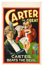 "CARTER THE GREAT" MAGIC WINDOW CARD.