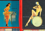 PIN-UP PUNCHBOARD PAIR.