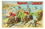 "BARKER'S KOMIC PICTURE SOUVENIR PART II" LINIMENT ADVERTISING BOOK.