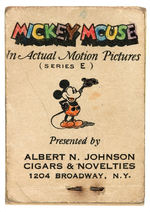 "MICKEY MOUSE" FLIP BOOK & EARLY FLICKER/FLASHER PICTURES CARDS.