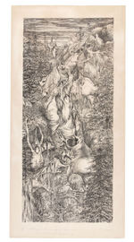 PEER GYNT - "WEDDING GUESTS ARRIVING AT TROLLHAUGEN" SIGNED & NUMBERED PRINT.