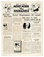 “MICKEY MOUSE IN THE DOGNAPPER” PUBLICITY FOLDER.