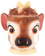 ELSIE-LIKE GLAZED CERAMIC COOKIE JAR.