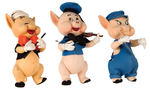 THE BIG BAD WOLF AND THREE LITTLE PIGS DOLL SET BY LARS, ITALY.